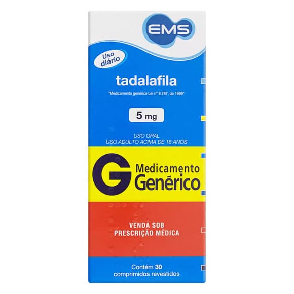 TADALAFILA 5MG 30 COMPRIMIDOS