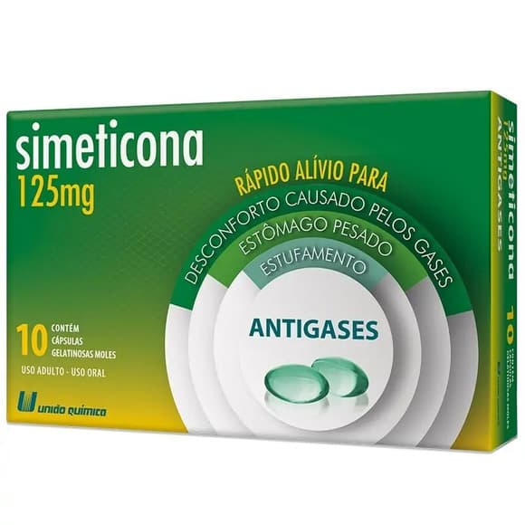 SIMETICONA(GEN) 125MG CX 10 CAP