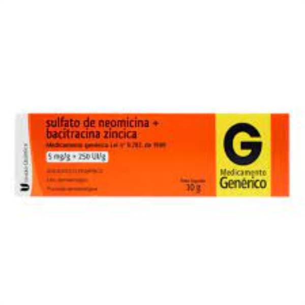 SULFATO NEOMICINA+BA G)5MG+250UI POM 10G