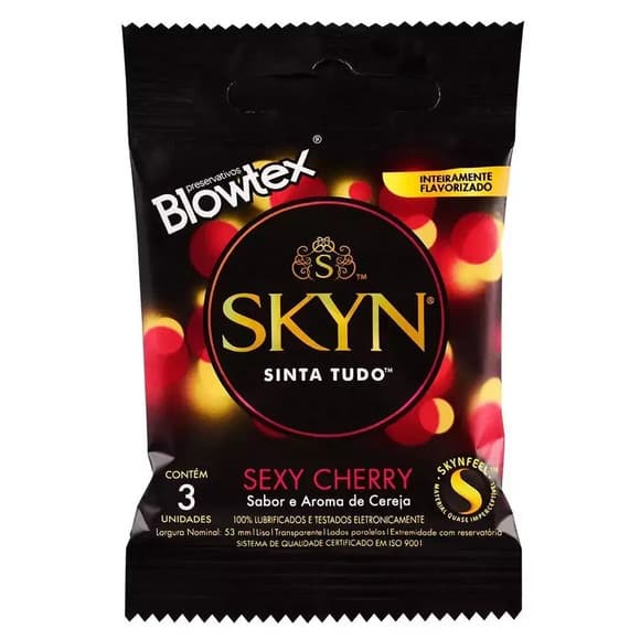 PRESERV BLOWTEX SKYN CHERY C 3