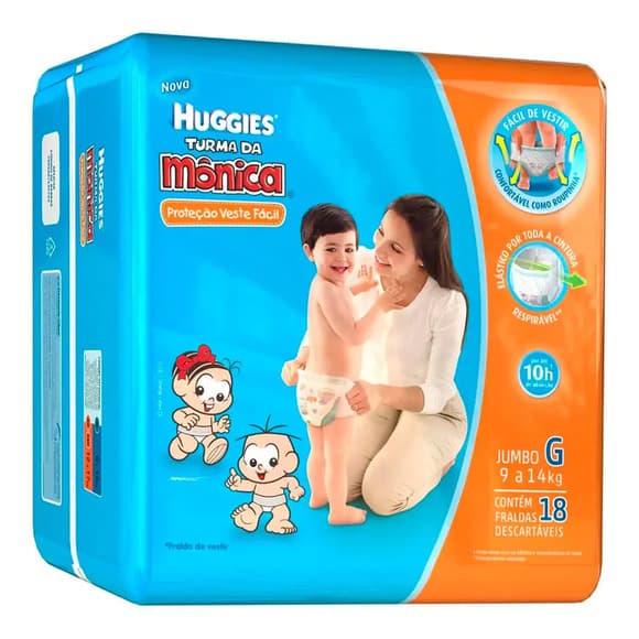 FR HUGGIES VEST FACIL JUMBO G C/18