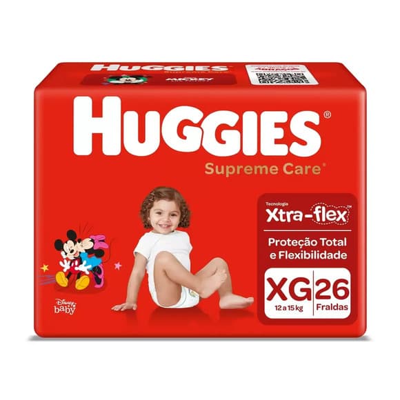 FR  HUGGIES SUPREME  CARE XG C/26