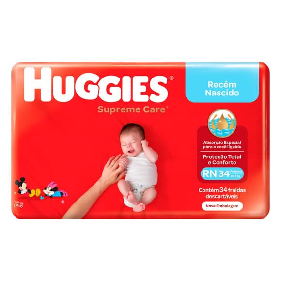 FR HUGGIES SUPREME CARE RN C/18