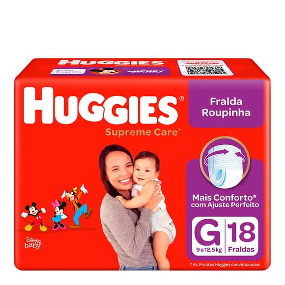 FR HUGGIES S CARE ROUPINHA G18
