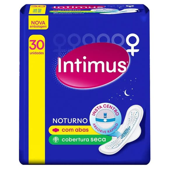 ABS INT GEL NOTURNO SECA 30 UNIDADES