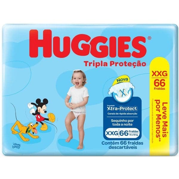 FR HUGGIES TRIP PROT HIPER XXG C/66