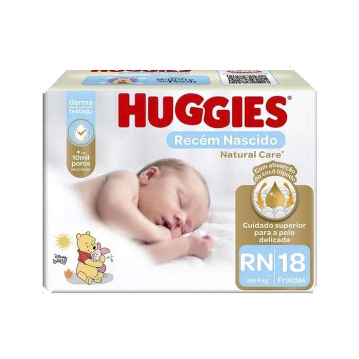 FR HUGGIES NATCARE RN JUMBO P C/18UN