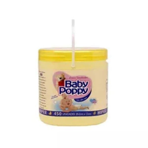 LENCO UMED BABYPOPPY AMARELO 450UNID