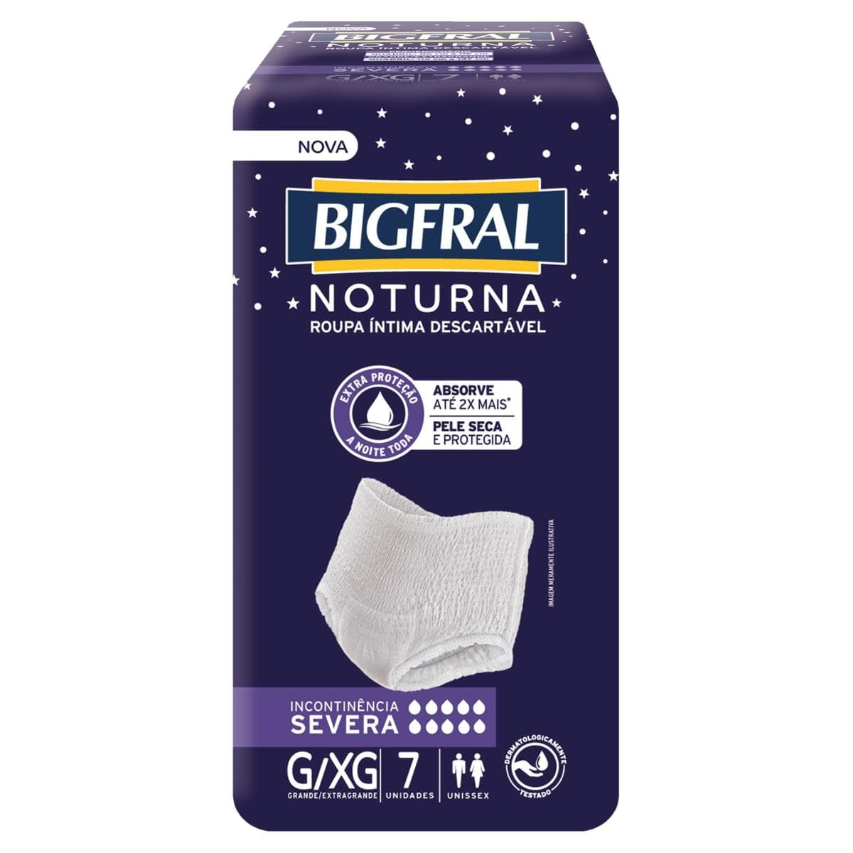 FR BIGFRAL NOTURNA  ROUPA INT G/XG C/7