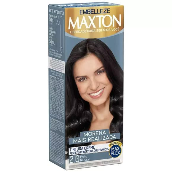 TINT MAXTON 2,0 KIT PRATICO PRETO NATURA
