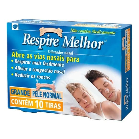RESPIRE MELHOR PELE NORMAL GR C/10 TIRAS