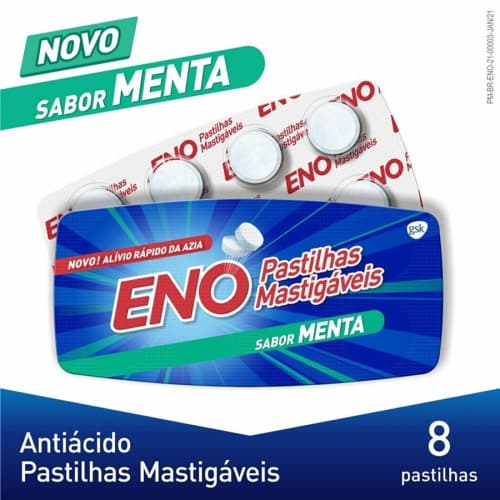 ENO PASTILHA MASTIGA MENTA C/8