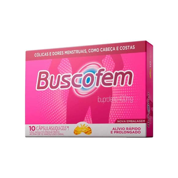 BUSCOFEM 400MG CX 10 CAPS GEL