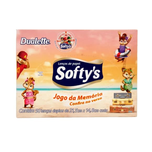 LENCO PAPEL SOFTYS KIDS C/50 UN