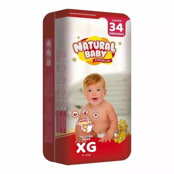 FR NATURAL BABY PREMIUM XG 34 UNID