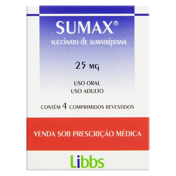 SUMAX 25MG CX/4CPR