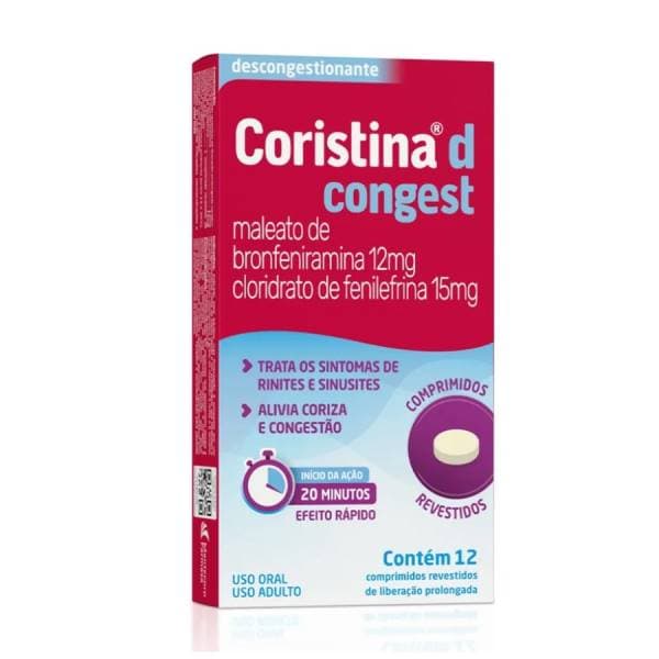CORISTINA D CONGEST 12+15MG 12C LIB PROL