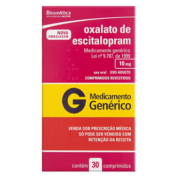 OXALATO ESCITAL G)10MG CX 30CPR