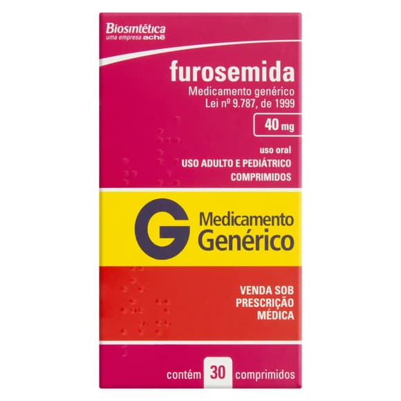 FUROSEMIDA(GEN) 40MG C/30CPR