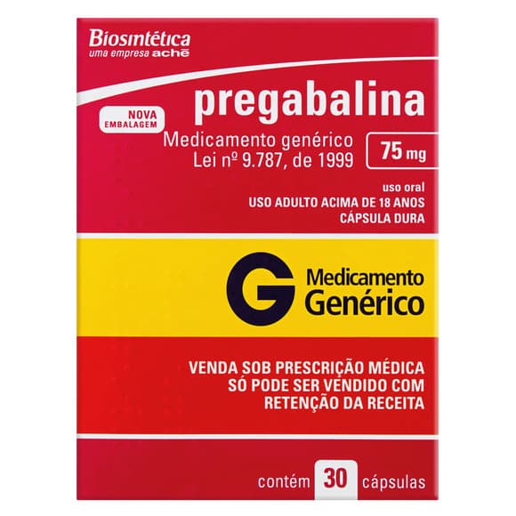 PREGABALINA(GEN 75MG CX 30 CAP
