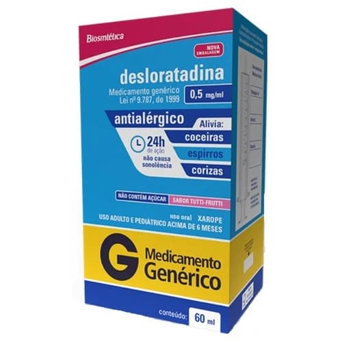DESLORATADINA(G 0,5MG XP 100M+S