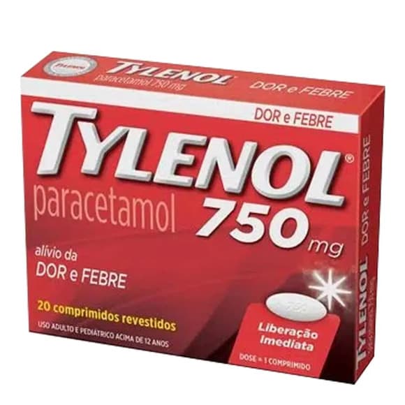 TYLENOL 750MG CX/20CPR