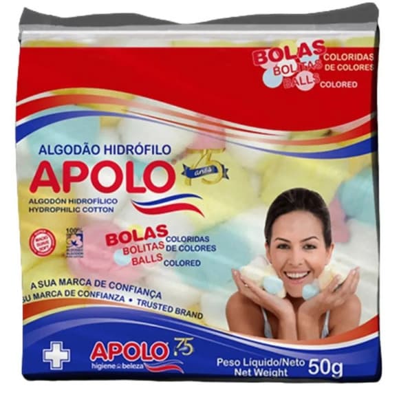 ALG APOLO BOLA COLORIDAS PAC 50G