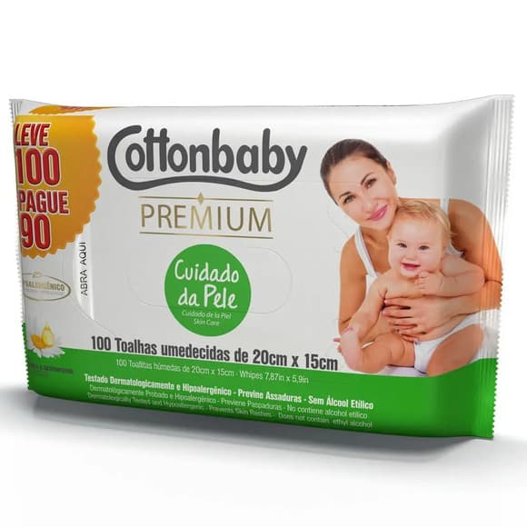 TOALHA UMED COTTONBABY C/100