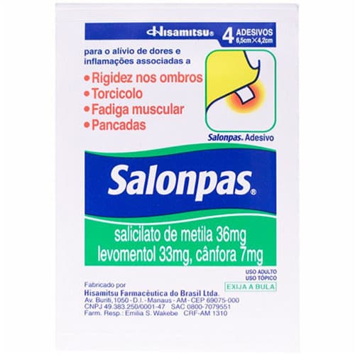 SALONPAS  PEQUENO C/4UN