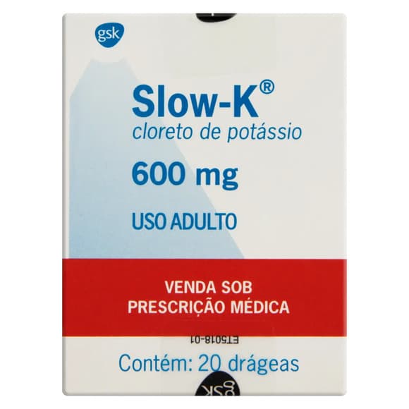 SLOW-K 600MG DRG FR/20