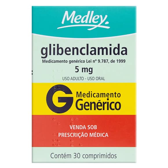 GLIBENCLAMIDA(G 5MG CX 30 COMP