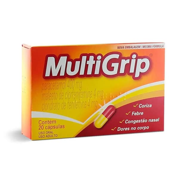 MULTIGRIP 400MG+4+4 C/20CAPS