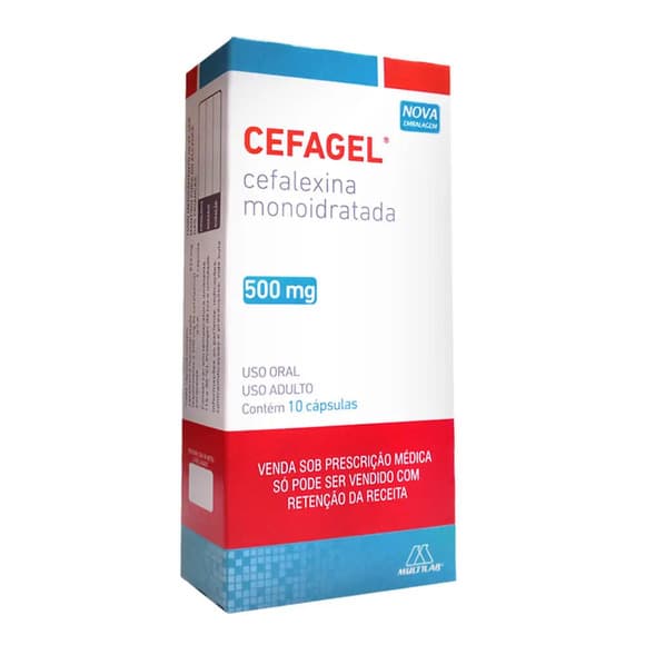 CEFAGEL 500MG CX/10CAPS