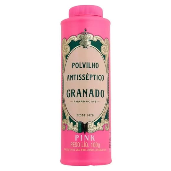 TALCO PES POLVILHO GRANADO PINK 100G