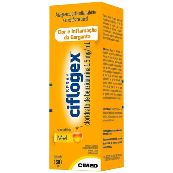 CIFLOGEX  COL SPRAY SABOR MEL 30 ML