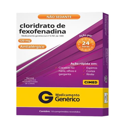 CLORID.FEXOFENADINA G)120MG 1 BL X 10CP