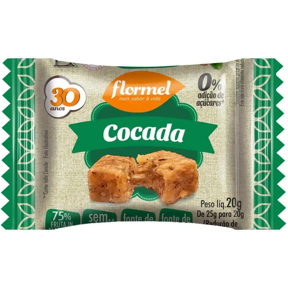 FLORMEL DOCE DE LEIT C/COCADA 0 DE ACU20G