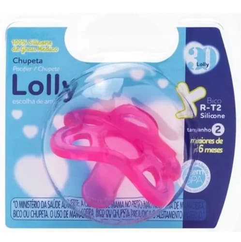 CHUPETA LOLLY 100  SILIC RED N2 ROSA