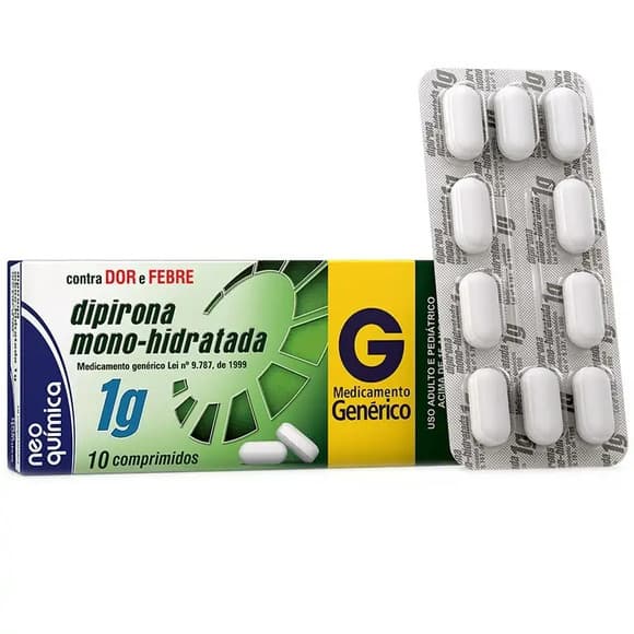 DIPIRONA SODICA G)1G CX 10 COMP