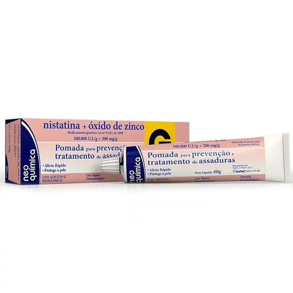 NISTATINA+OX ZI G)200MG POM 60G