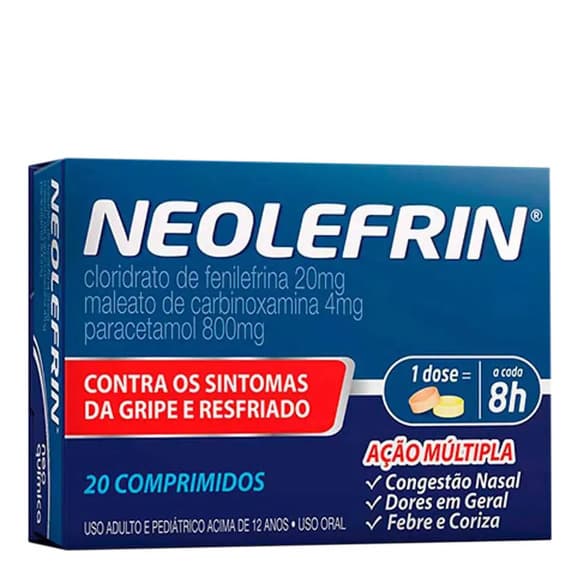 NEOLEFRIN NOITE 20+4+800MG C/20 COMP