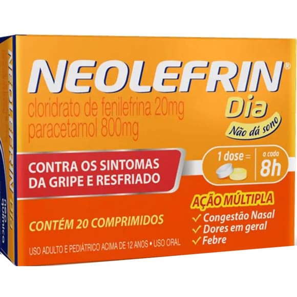 NEOLEFRIN DIA 20+800MG C/20 COMP