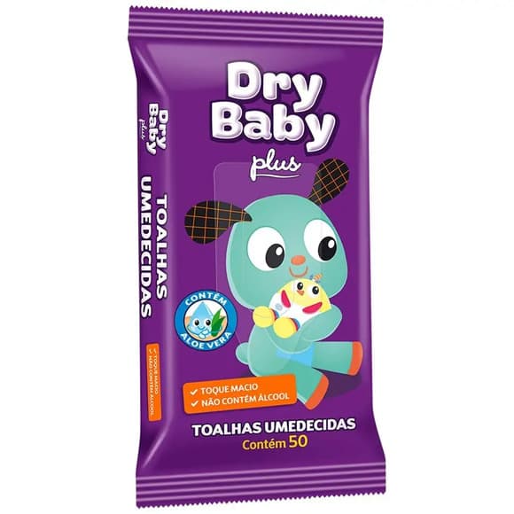TOALHA UMED DRY BABY PLUS C/50