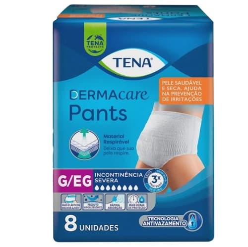 ROUPA INT TENA PANTS DERMAC G/EG C/8UN