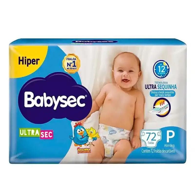FRALDA BABYSEC ULTRA  HIPER C/72 - P