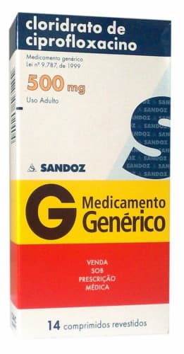 CLORID.CIPROFLOXACIN (GEN) 500 MG 14CPS