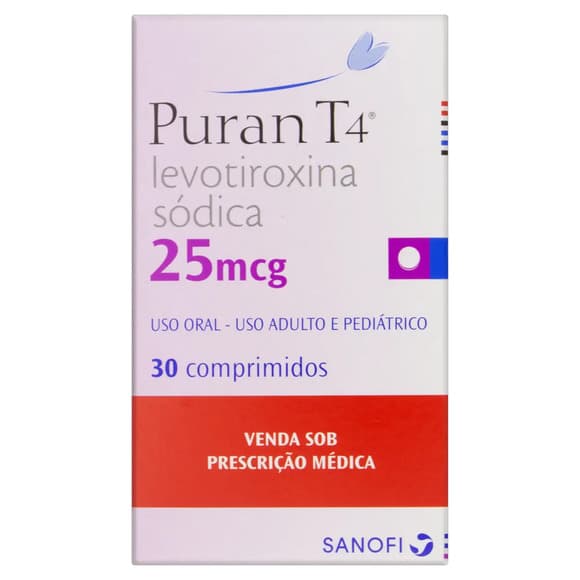 PURAN T4 25MCG CX/30CPR
