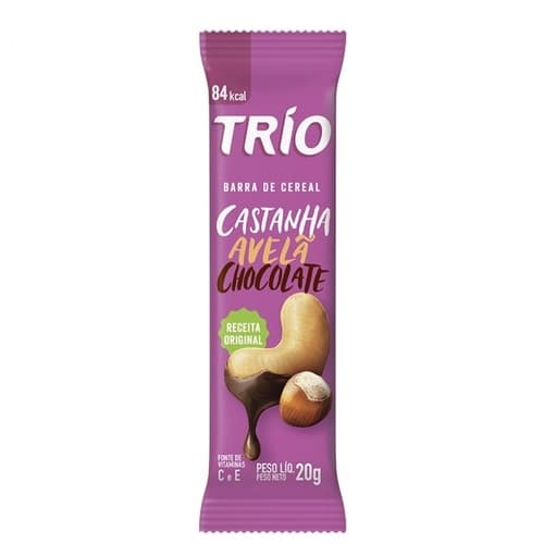 BARRA CER TRIO LIGHT CASTANHA E AVELA