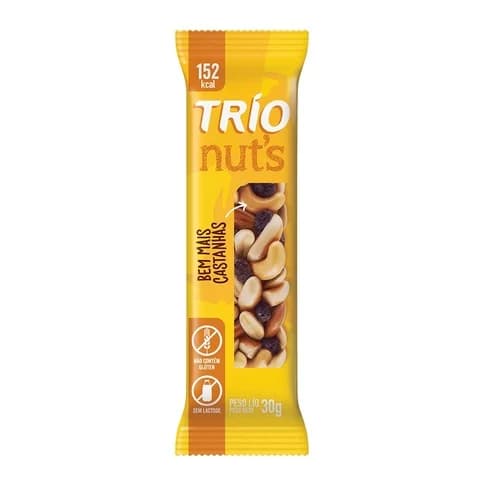 BARRA CER TRIO LIGHT NUTS 25G