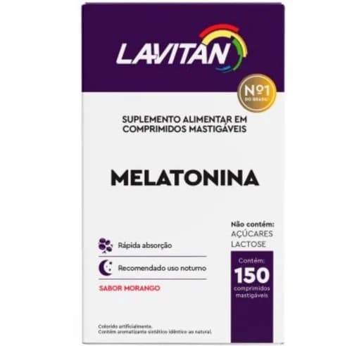 LAVITAN MELATONINA 0,21MG CP PT 150 MOR